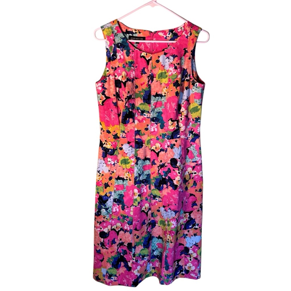 Jones New York Pink and Orange Dress‎ Size 8